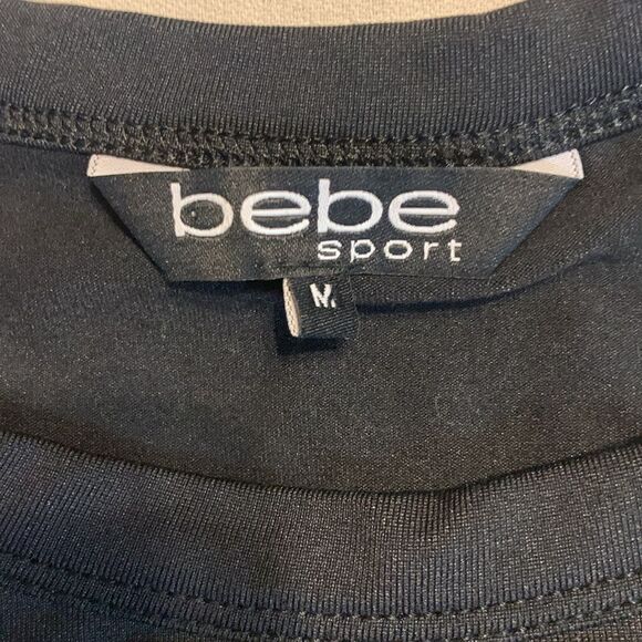 Bebe Sport Size Medium black sports bra (no padding) like new - Picture 3 of 5